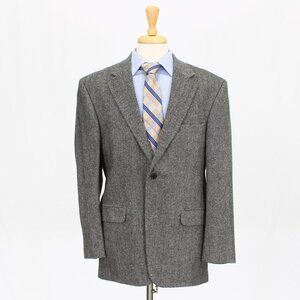 Lands' End 42R Gray HB 2-Button Sport Coat Blazer Jacket O924